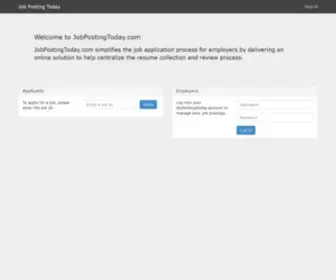 Jobpostingtoday.com(Job Posting Today) Screenshot