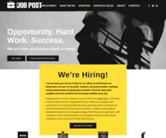 Jobpoststaffing.org(The Job Post) Screenshot