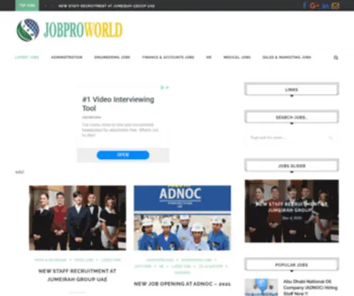 Jobproworld.com(Jobproworld) Screenshot