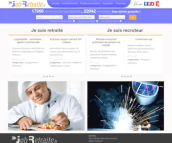 Jobretraite.fr(Job Retraite : annonces et recrutements de seniors et retraités actifs) Screenshot