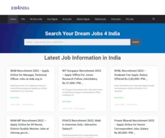 Jobs4India.in(Home) Screenshot