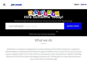 Jobs4Mzansi.com(Hire Freelancers & Find Freelance Jobs Online) Screenshot