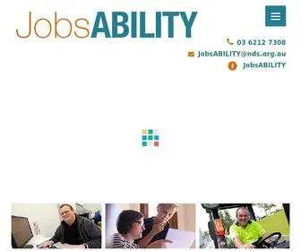 Jobsability.org.au(Home) Screenshot