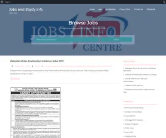 Jobsandstudyinfo.com(Jobs and Study info) Screenshot