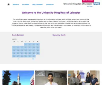 Jobsatleicestershospitals.nhs.uk(University Hospitals of Leicester) Screenshot