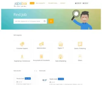 Jobsbai.com(JobsBai is the new Job Portal website) Screenshot