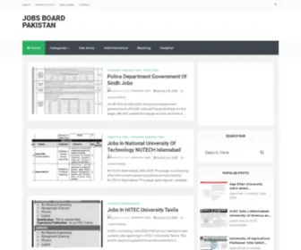 Jobsboardpk.com(JOBS BOARD PK) Screenshot