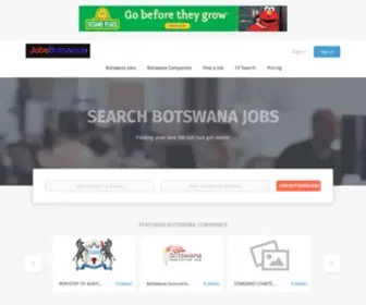 Jobsbotswana.com(Botswana Jobs) Screenshot