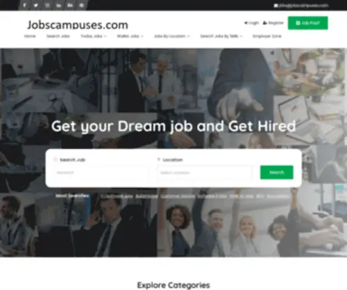 Jobscampuses.com(Job Search app) Screenshot