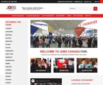 Jobscanadafair.com(Jobs Canada Fair) Screenshot