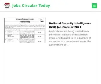 Jobscirculartoday.com(Jobs Circular Today) Screenshot