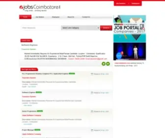 Jobscoimbatore.com(Jobs Coimbatore) Screenshot