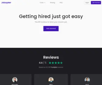 Jobseeker.com(Online tools to get you hired) Screenshot
