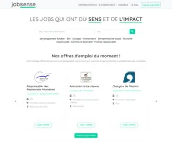 Jobsense.fr(Des offres d'emploi qui ont du sens) Screenshot