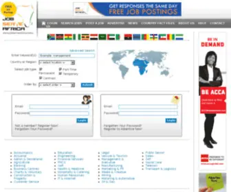 Jobserveafrica.com(Jobs in Africa) Screenshot