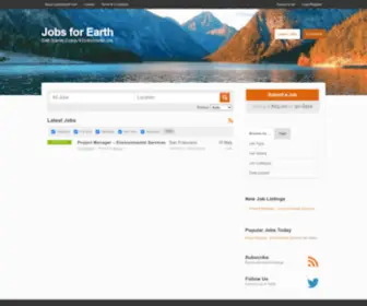 Jobsforearth.com(Earth Science) Screenshot