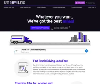 Jobsfortruckers.com(Finding your next trucking job) Screenshot