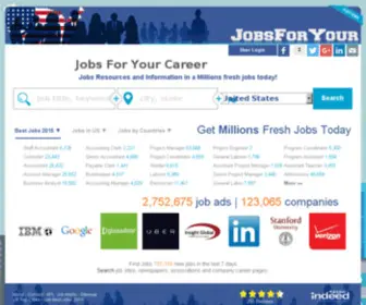 Jobsforyour.com(Ecotickets) Screenshot