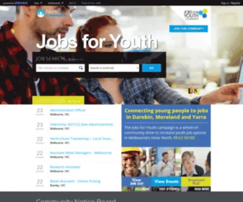 Jobsforyouth.com.au(Jobsforyouth) Screenshot