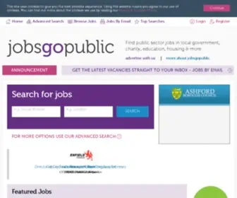 Jobsgopublic.com(Public Sector Jobs and Careers) Screenshot