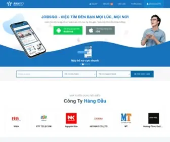 Jobsgo.vn(Tìm việc làm theo cách hoàn toàn mới) Screenshot