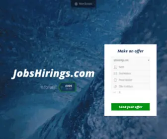 Jobshirings.com(Microsoft Azure Web App) Screenshot