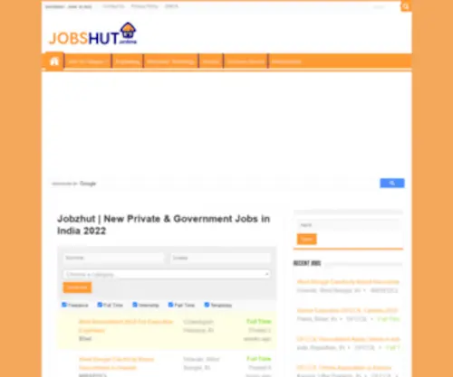 Jobshut.online(New Private & Government Jobs in India 2020) Screenshot