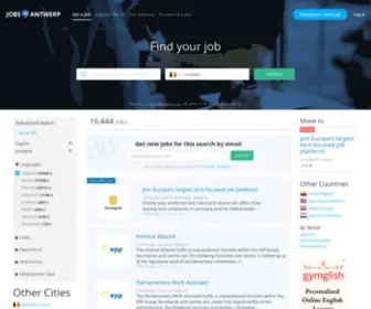 Jobsinantwerp.be(Jobs in Antwerp) Screenshot