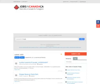 Jobsincanadaca.com(The Best Source for Real Jobs in Canada) Screenshot