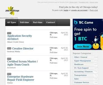 Jobsinchicago.org(The American market) Screenshot