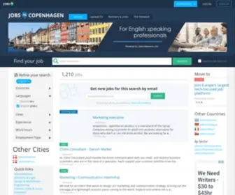 Jobsincopenhagen.com(Jobs in Copenhagen) Screenshot