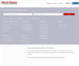 Jobsinfinance.co.za(PageDescription }}) Screenshot