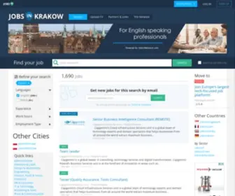 Jobsinkrakow.com(Jobs in Krakow) Screenshot