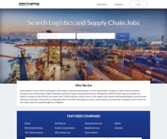 Jobsinlogistics.com(Logistics Jobs) Screenshot