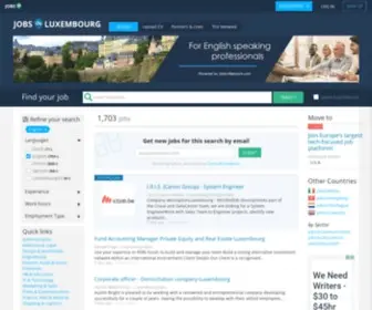 Jobsinluxembourg.eu(Jobs in Luxembourg) Screenshot
