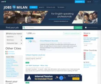 Jobsinmilan.com(Jobs in Milan) Screenshot