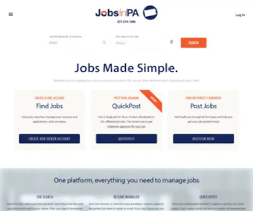 Jobsinpa.com(JobsInTheUS) Screenshot