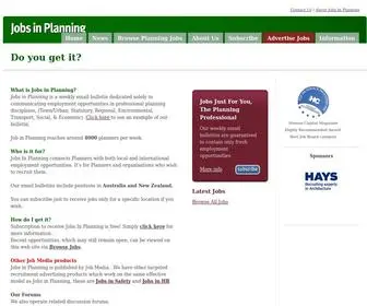 Jobsinplanning.com.au(Jobs in Planning) Screenshot