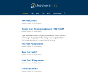 Jobskarir.id(Membahas Pengembangan Karir) Screenshot