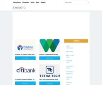 Jobsloto.com(Online Directory blog) Screenshot