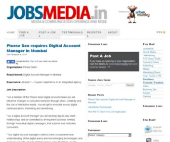 Jobsmedia.in(Media & Communication Openings & More) Screenshot