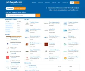 Jobsnepal.com(Jobs in Nepal at) Screenshot