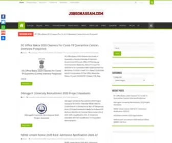 Jobsonassam.com(Job News Assam Provide Only New Job Assam Related News) Screenshot