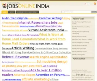 Jobsonlineindia.in(Work from home) Screenshot