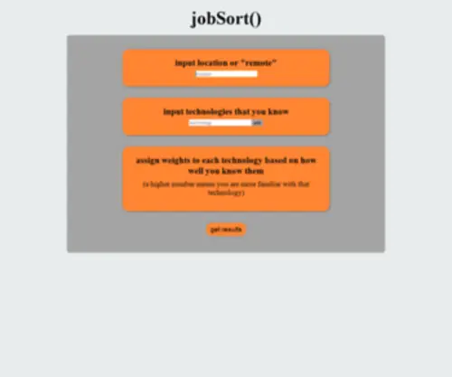 Jobsort.tech(Jobsort tech) Screenshot