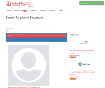 Jobspivot.com.sg(Find Jobs in Singapore) Screenshot