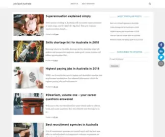 Jobspotaustralia.com(Making work easier) Screenshot