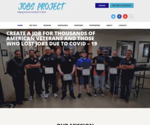 Jobsproject.org(Helping America Get Back To Work) Screenshot