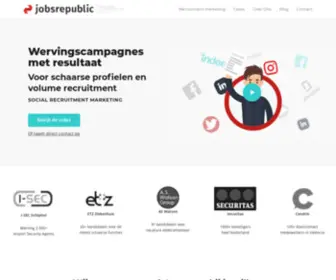Jobsrepublic.nl(Jobsrepublic geeft jou grip op jouw arbeidsmarkt. Employer Branding) Screenshot