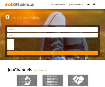 Jobstairs.net(Jobs und Stellenangebote Jobbörse für Top Unternehmen) Screenshot